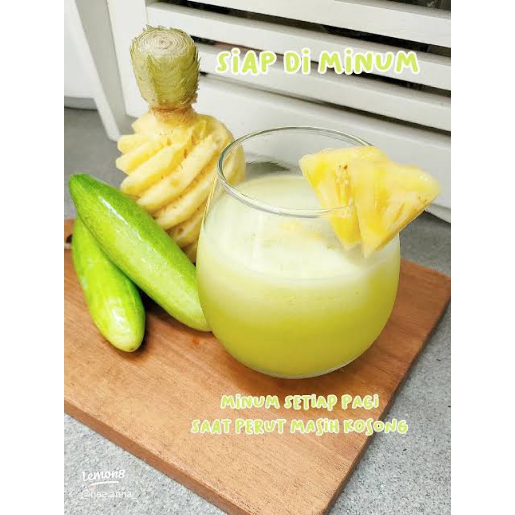 

Jus Nanas mix Mentimun tanpa Gula Tambahan