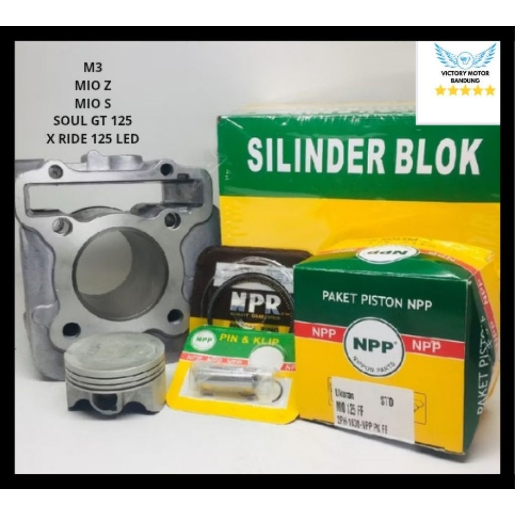 Blok Boring Seher SET MIO M3 SOUL GT 125 NPP Blok Set Seher Piston M3 Mio Z Soul Gt 125 Mio S Freego