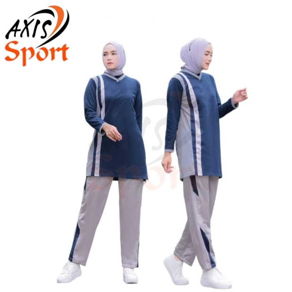 setelan olahraga tunik muslimah / baju senam /baju olahraga wanita /setelan aerobik