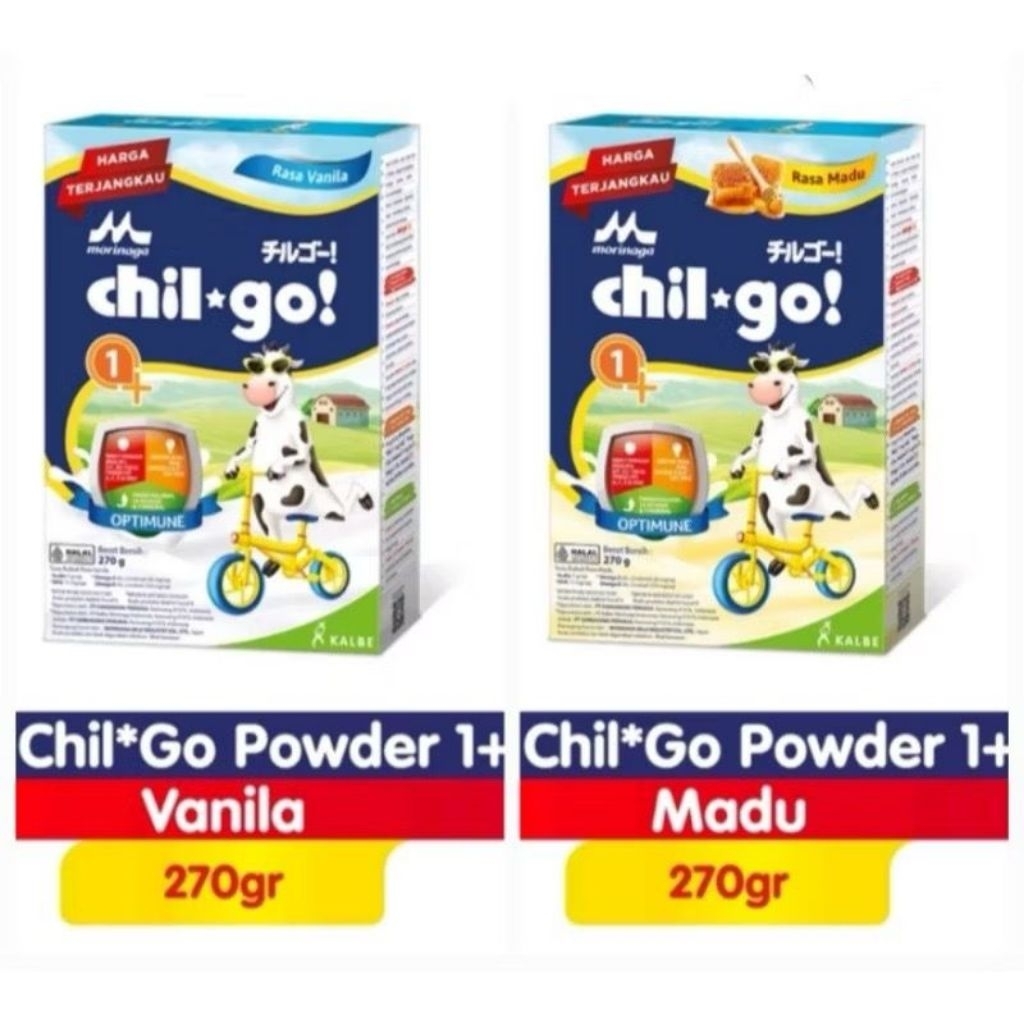 

Morinaga CHIL-GO 1+VANILLA & MADU 270GR untuk usia 1-3 TAHUN