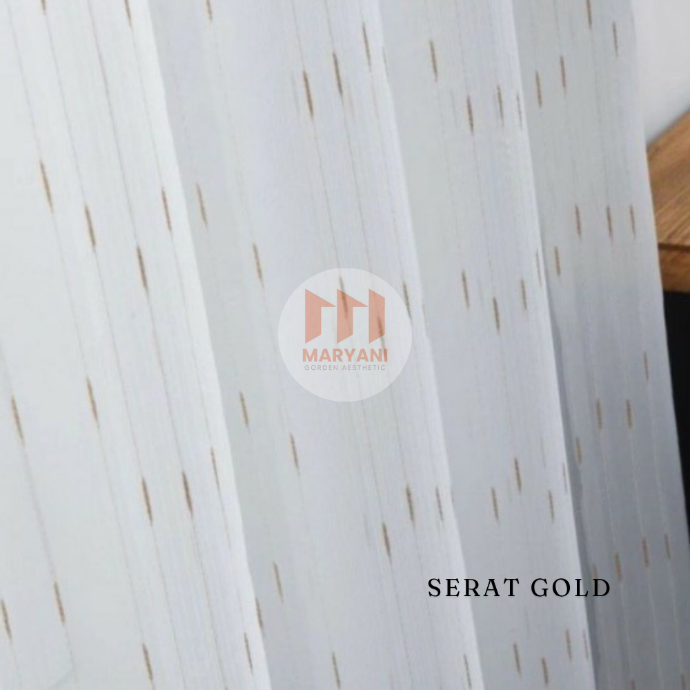 Terangbenderang_ Vitrase Serat Silver Daleman Gorden Import Blackout Gerimis Gold Dan Silver Putih