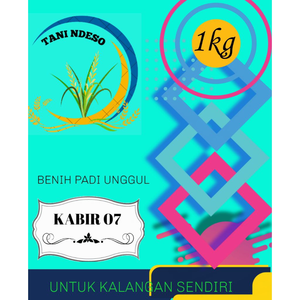Benih padi KABIR 07 kemasan 1kg,original