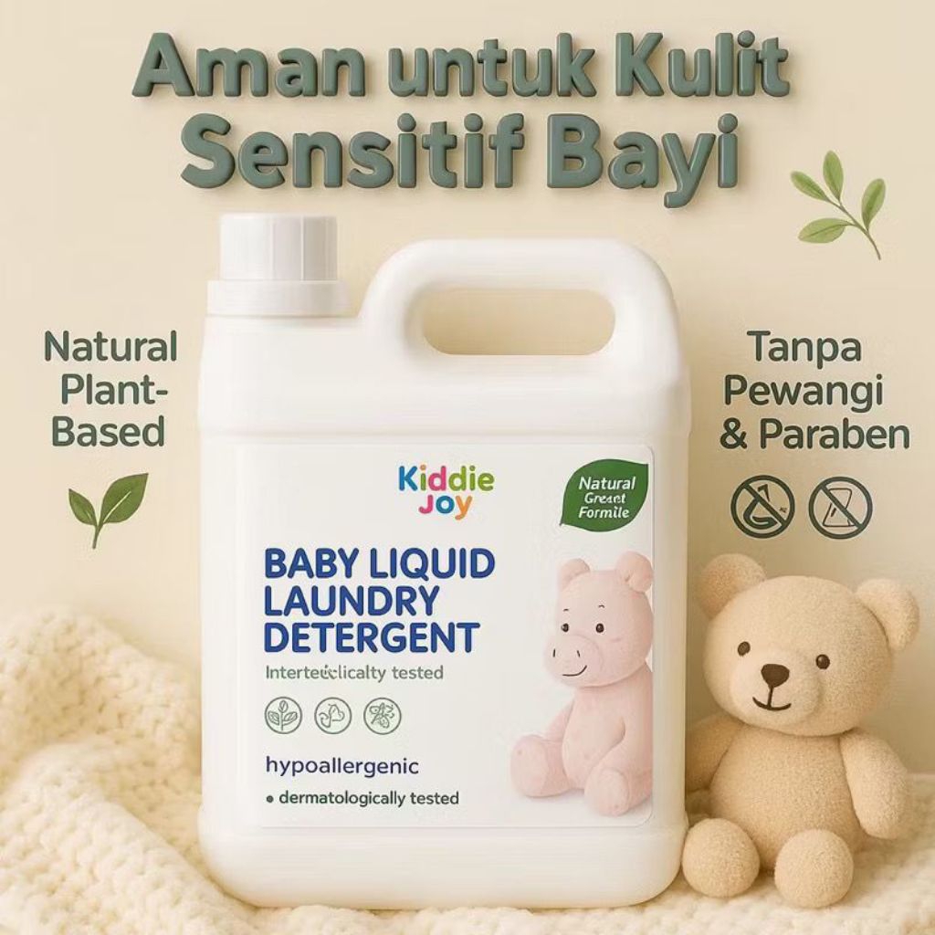 Kiddiejoy Baby Liquid Detergen Bayi / Baby Laundry Detergent Liquid 1000 ml Eco-friendly