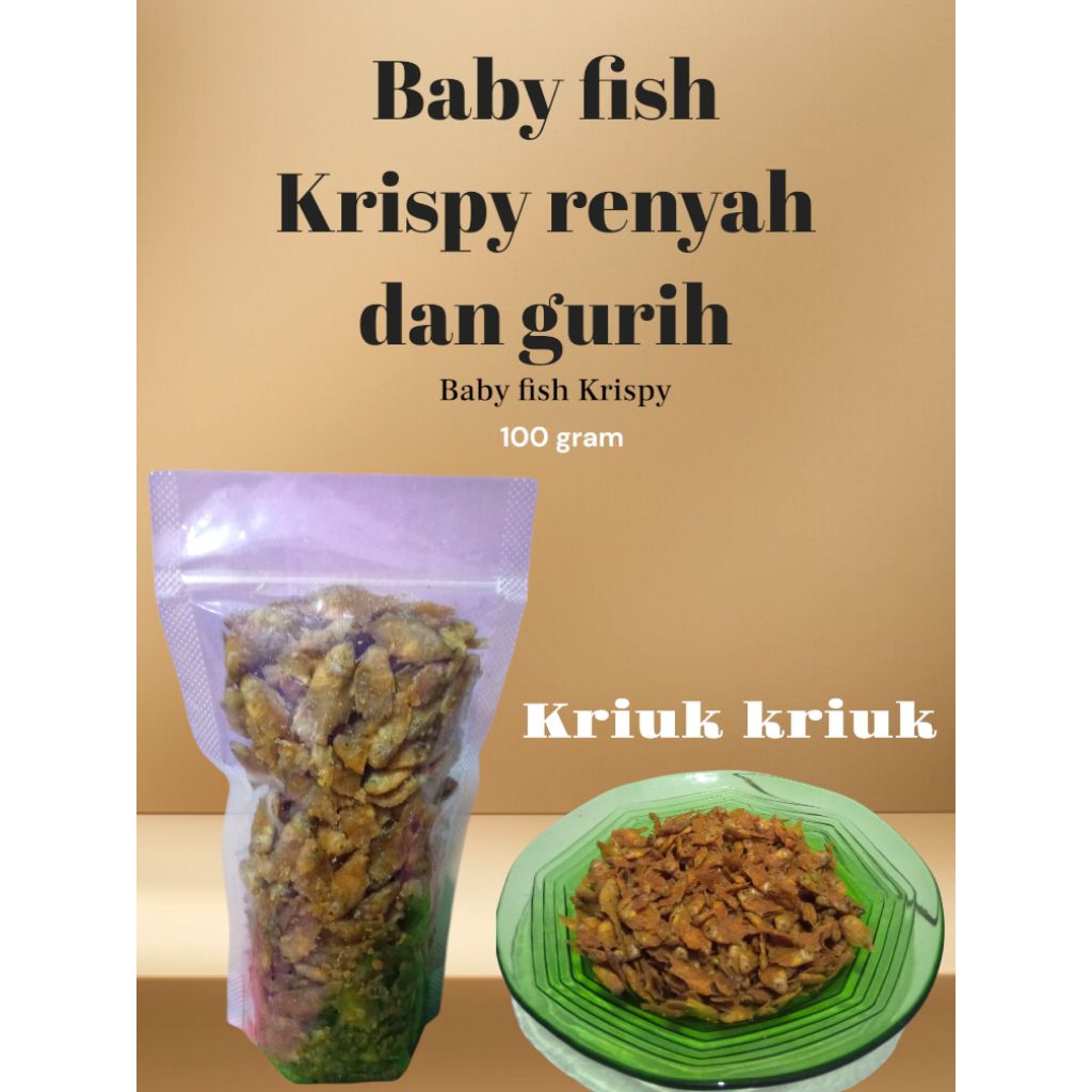 

baby fish pepetek renyah dan gurih 100gram makanan ringan dan cemilan sehat gratis ongkir