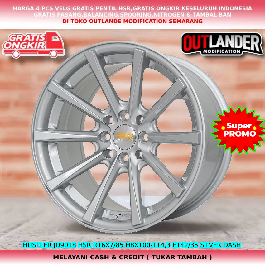 velg racing ring 16 lebar 7/85 Et 42/35 untuk mobil Panthe Attivo Xenia dll hsr hustler ring 16