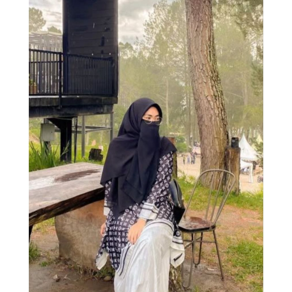 CADAR TALI ZAHRA by sulasarilabel (cadar tali biasa) bahan siffon silky lebar tidak kelihatan dagu d