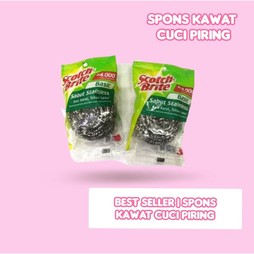SABUT KAWAT CUCI PIRING / BEST SELLER / SABUT SIKAT KAWAT BESI CUCI PIRING