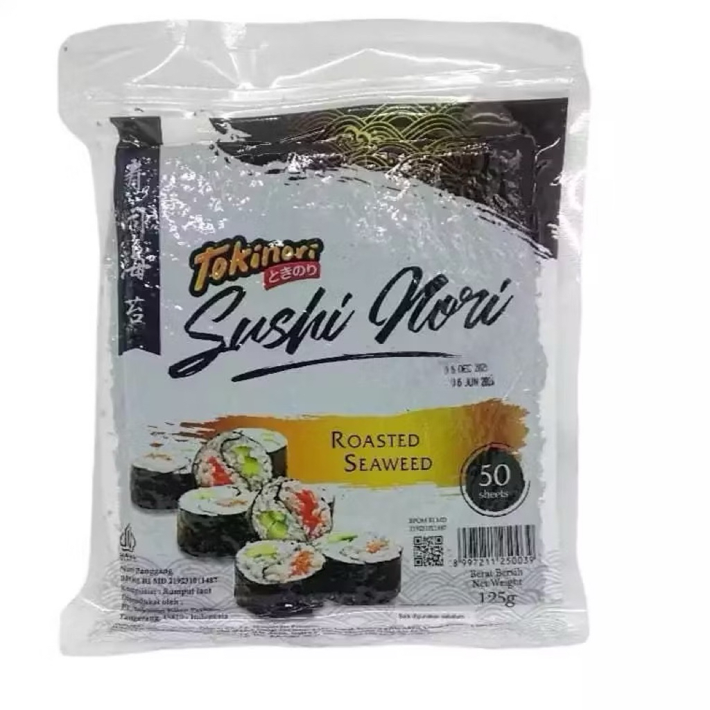 

Tokinori Sushi Nori Seaweed Rumput Laut 50 lembar Roasted Seaweed