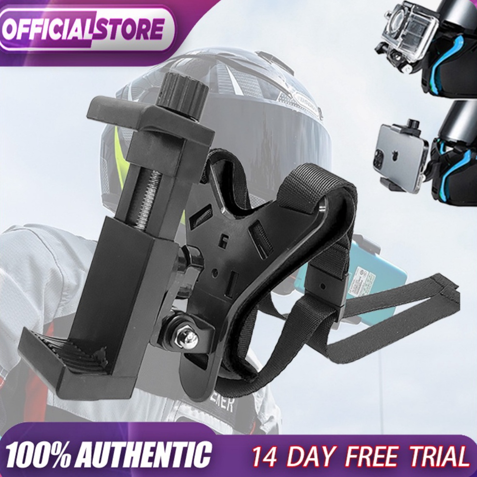 KODE K46A Mounting Helm Hp Action Cam Helmet Strap Mount  Mounting Helm Full Face Untuk HP  Smartpho