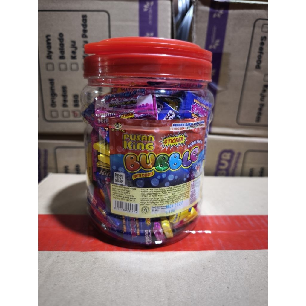

King Bubble Gum Pusan (Isi 100pcs)