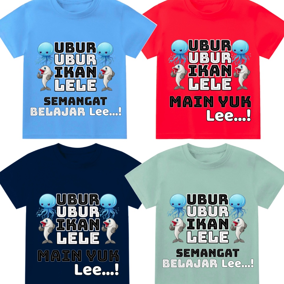 Baju Kaos Anak Uburubur Ikan Lele 112 Tahun