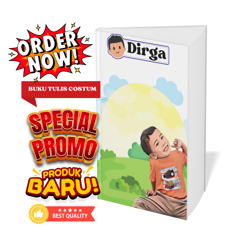 

Buku Tulis Anak Pintar - Custom Cover depan dan Belakang Sesuai dengan Keinginanmu