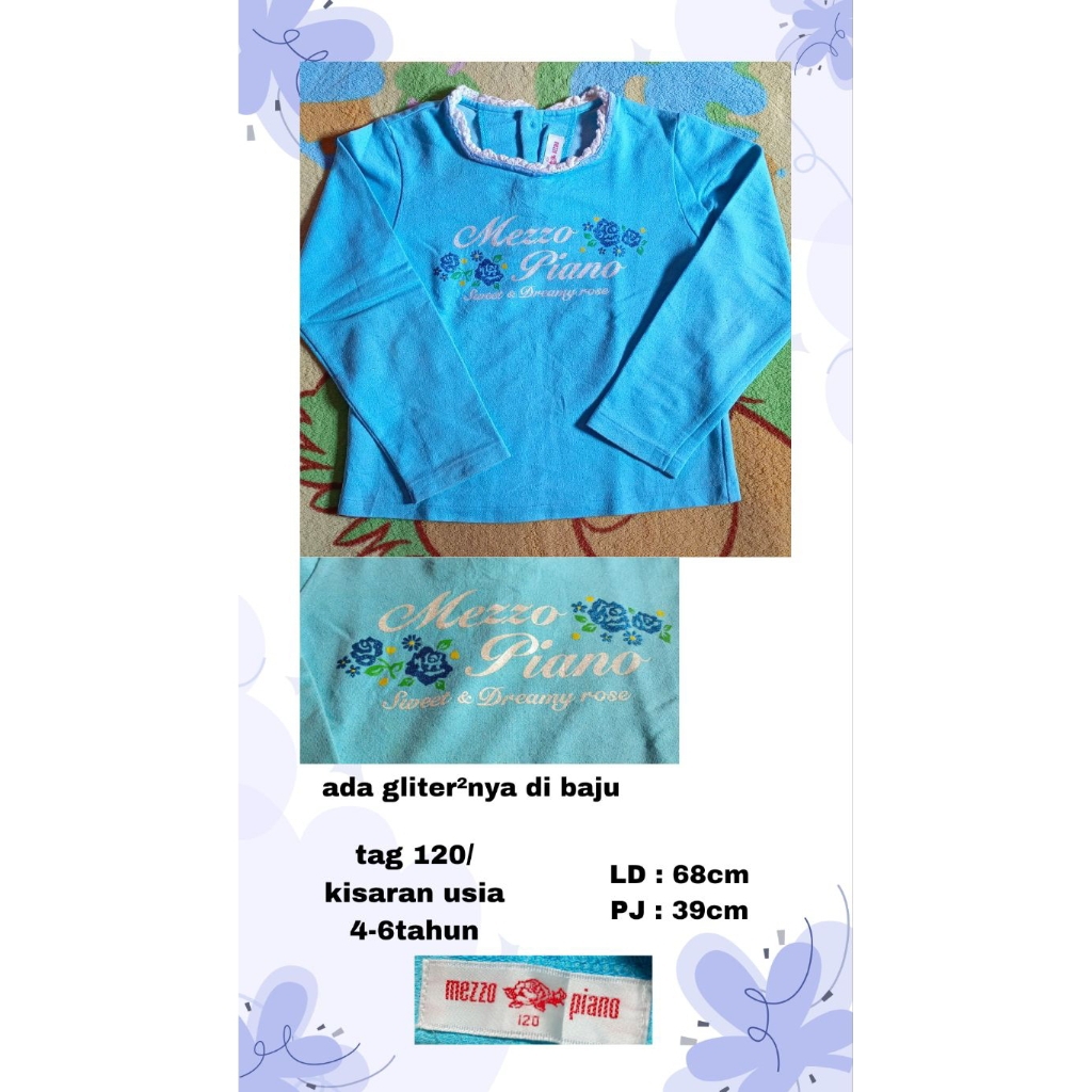Atasan anak brand Mezzo Piano usia 5-10 tahun