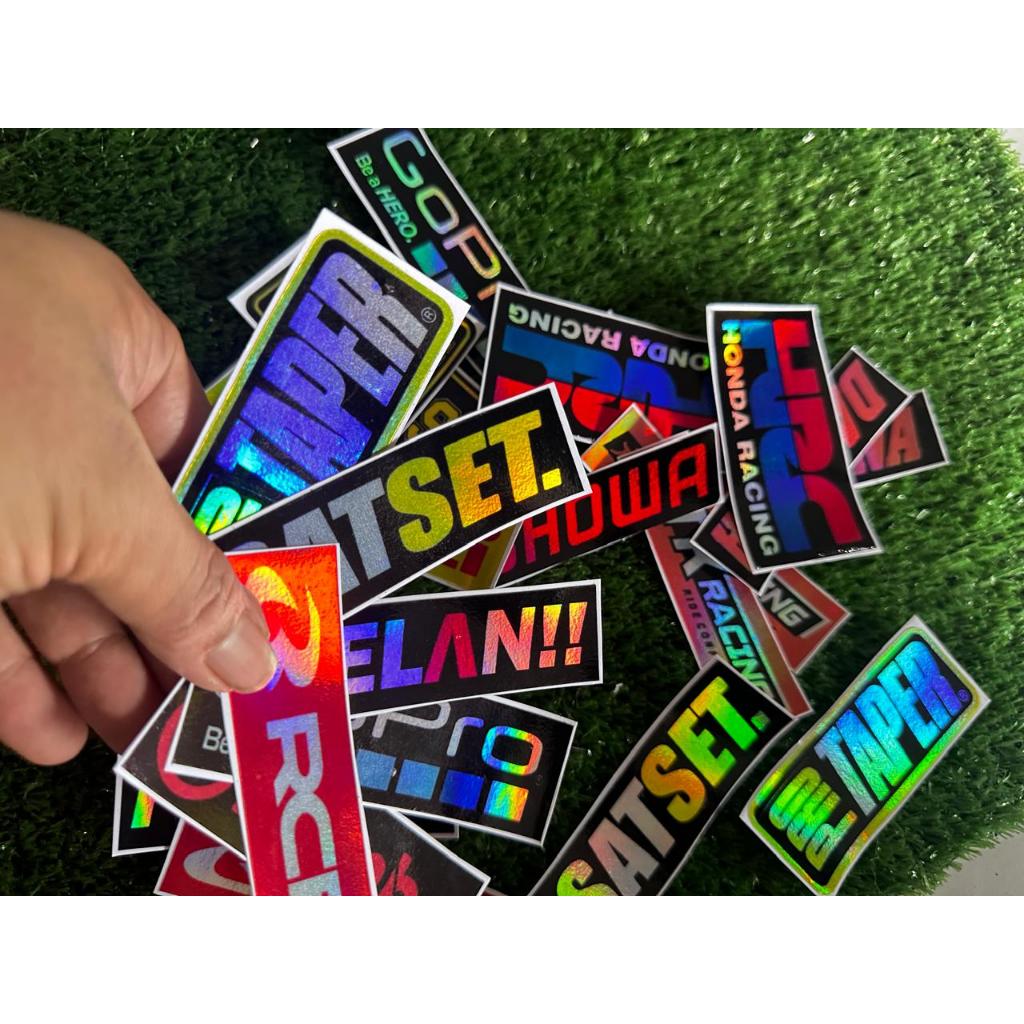 

STICKER RACING NYALA PEKAGI-STICKERSATSET./PELAN!!/PRO TAPER/-STICKER HELM/HP/LAPTOP/PLAT NOMOR