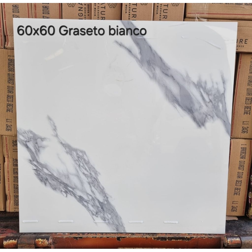granit 60x60 graseto bianco