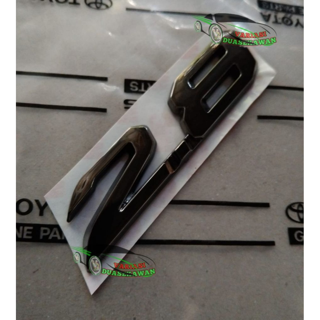 EMBLEM TYPE 2.8 FORTUNER BLACK CHROME