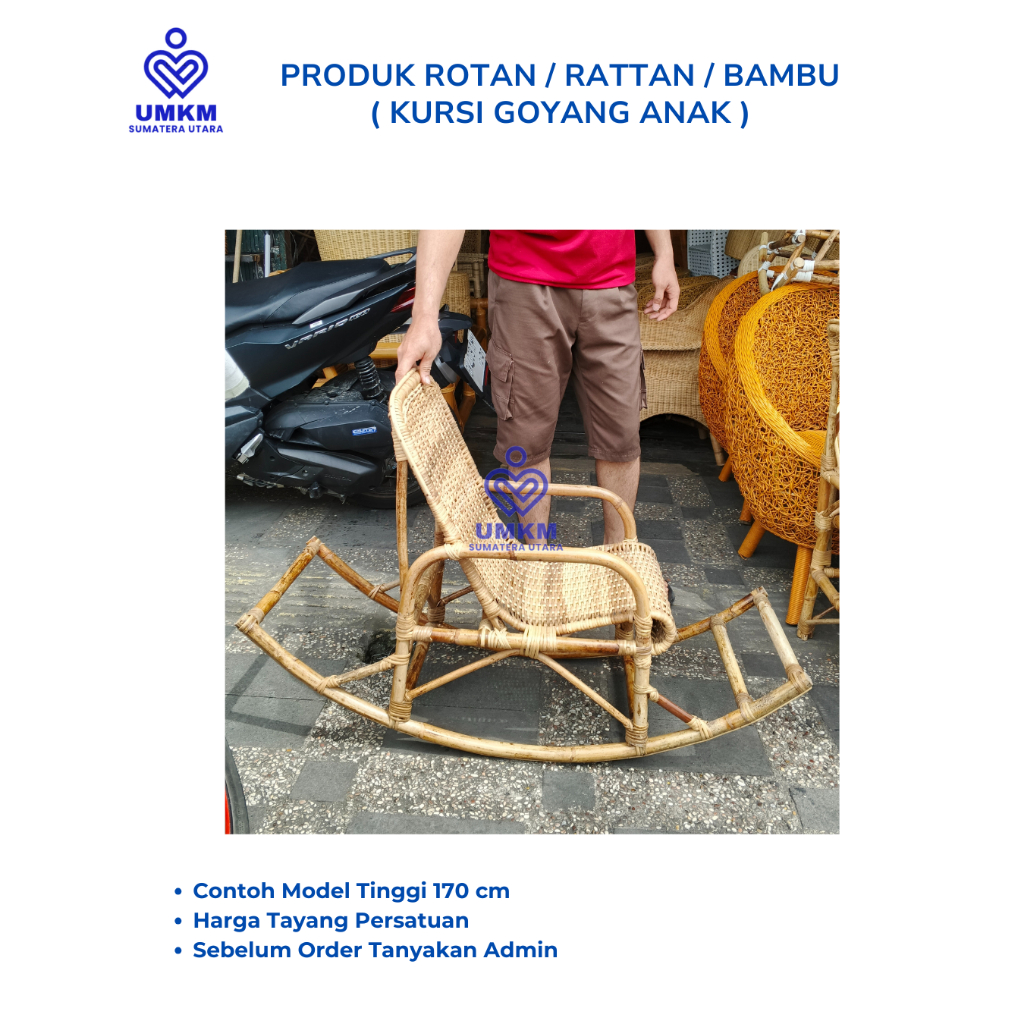 Kursi Goyang Anak Kecil / Kursi anak / kursi goyang / kursi goyang kecil / kursi goyang anak rotan /
