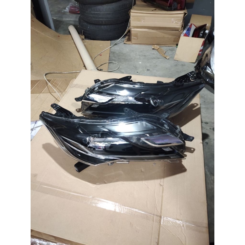 headlamp lampu depan pajero sport dakar custom smoke hitam kiri kanan original