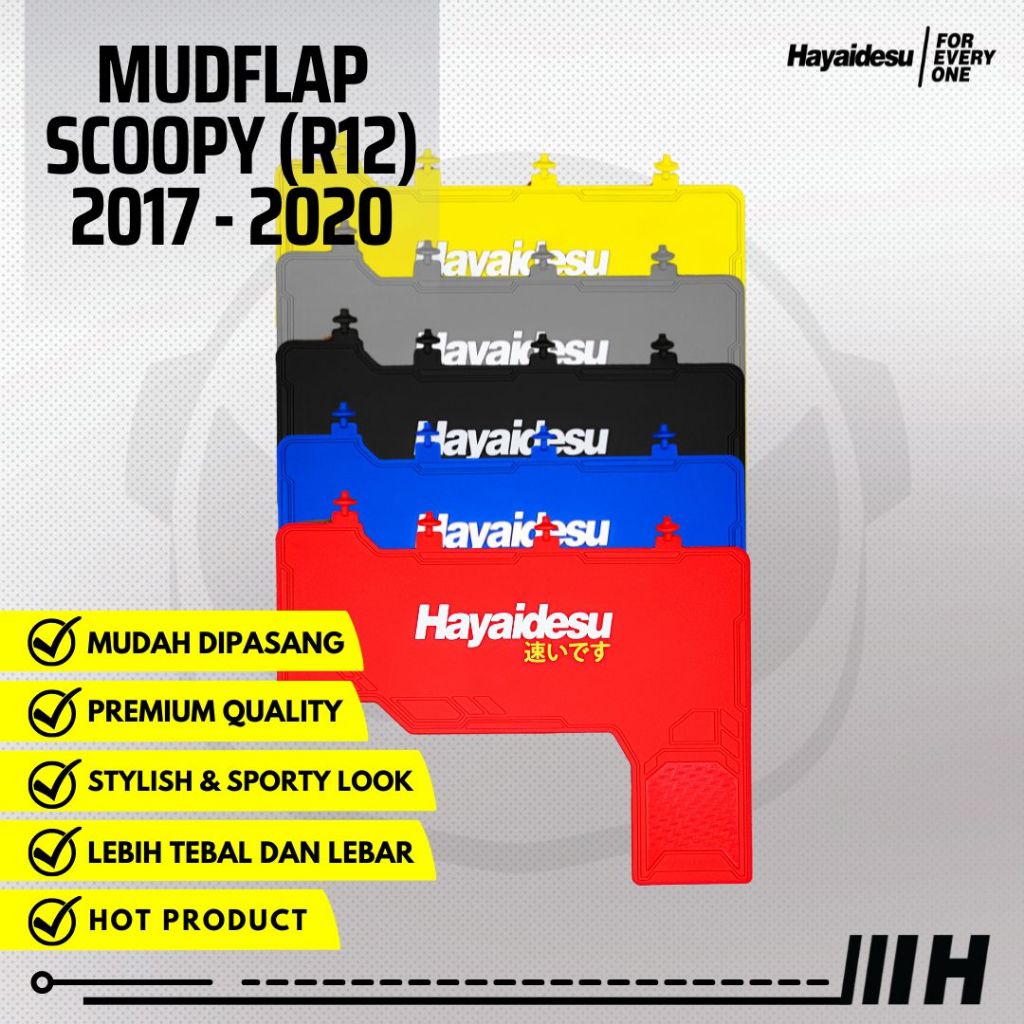 Mudflap ori Hayaidesu SCOOPY RING 12 (2017-2020)