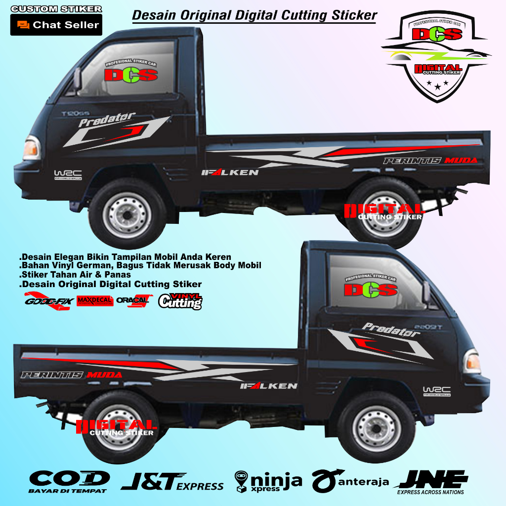 stiker mobil pickup carry futura Stiker Pickup Indonesia stiker Striping Mobil Pickup