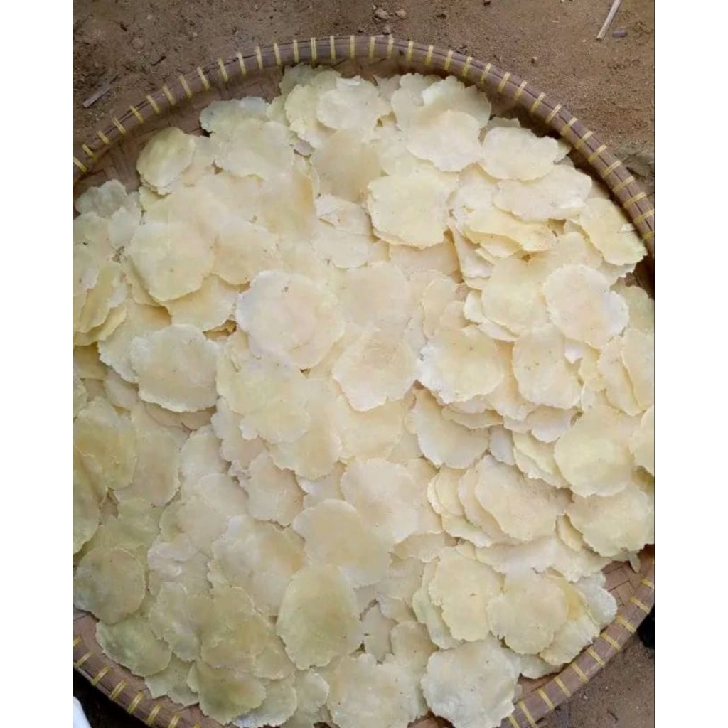 

kerupuk emping,keripik emping aslib menes100% no bahan pengawet asli 1/2 kg