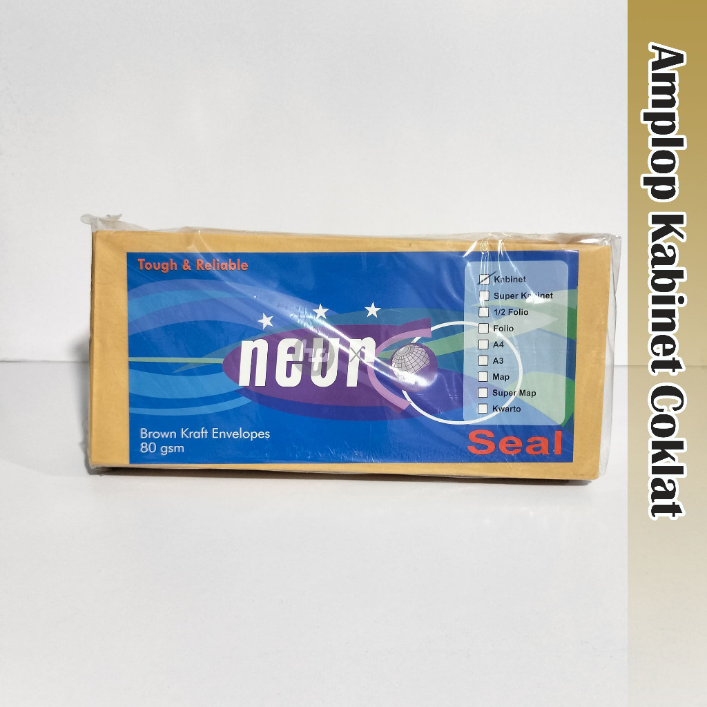 

NEURO Amplop Coklat Ukuran Kabinet 11 x 24 cm dengan Seal/Perekat