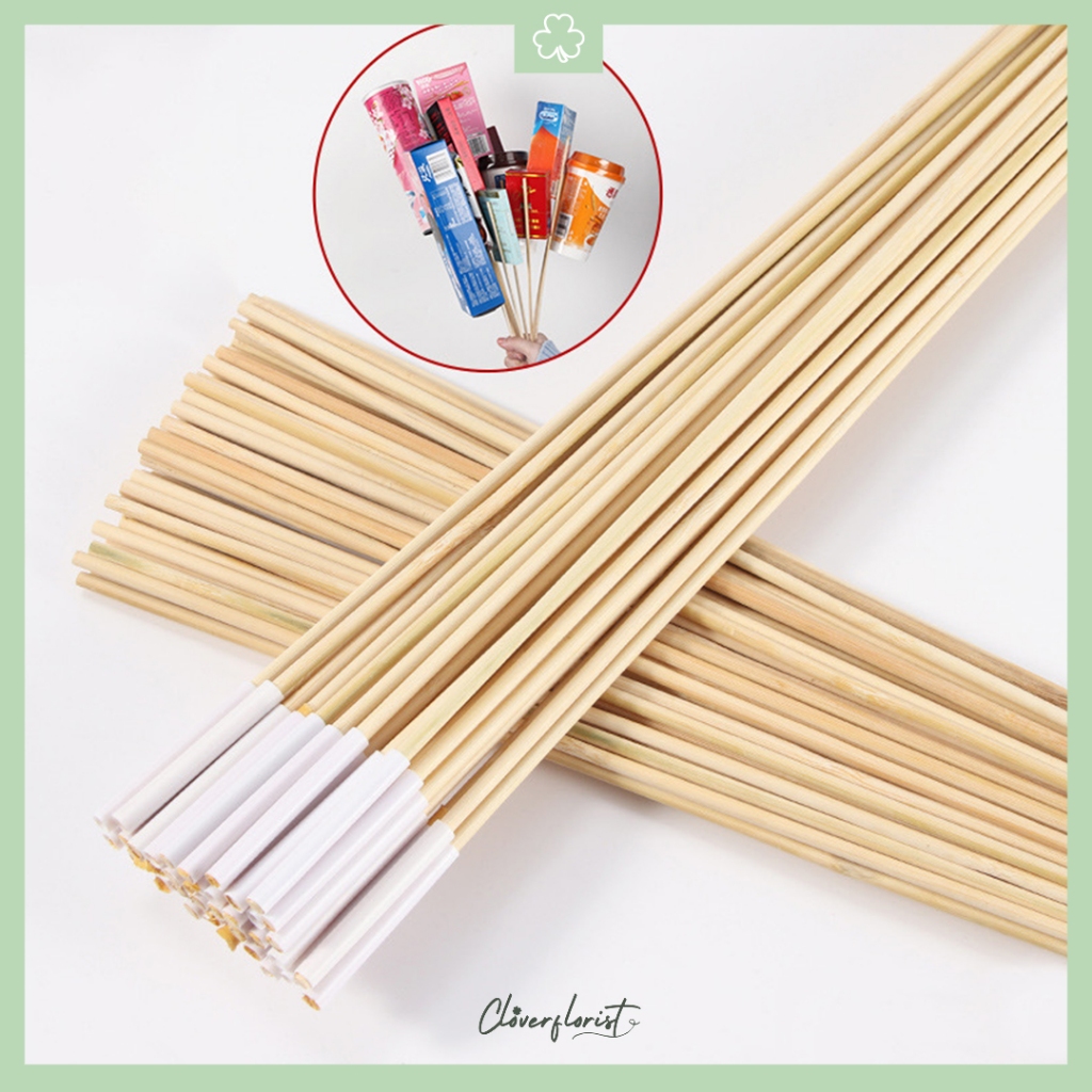 Lidi Sate Lidi Buket Bunga Buket Uang 100pcs Dekorasi Buket Bunga Lidi Buket Uang U11