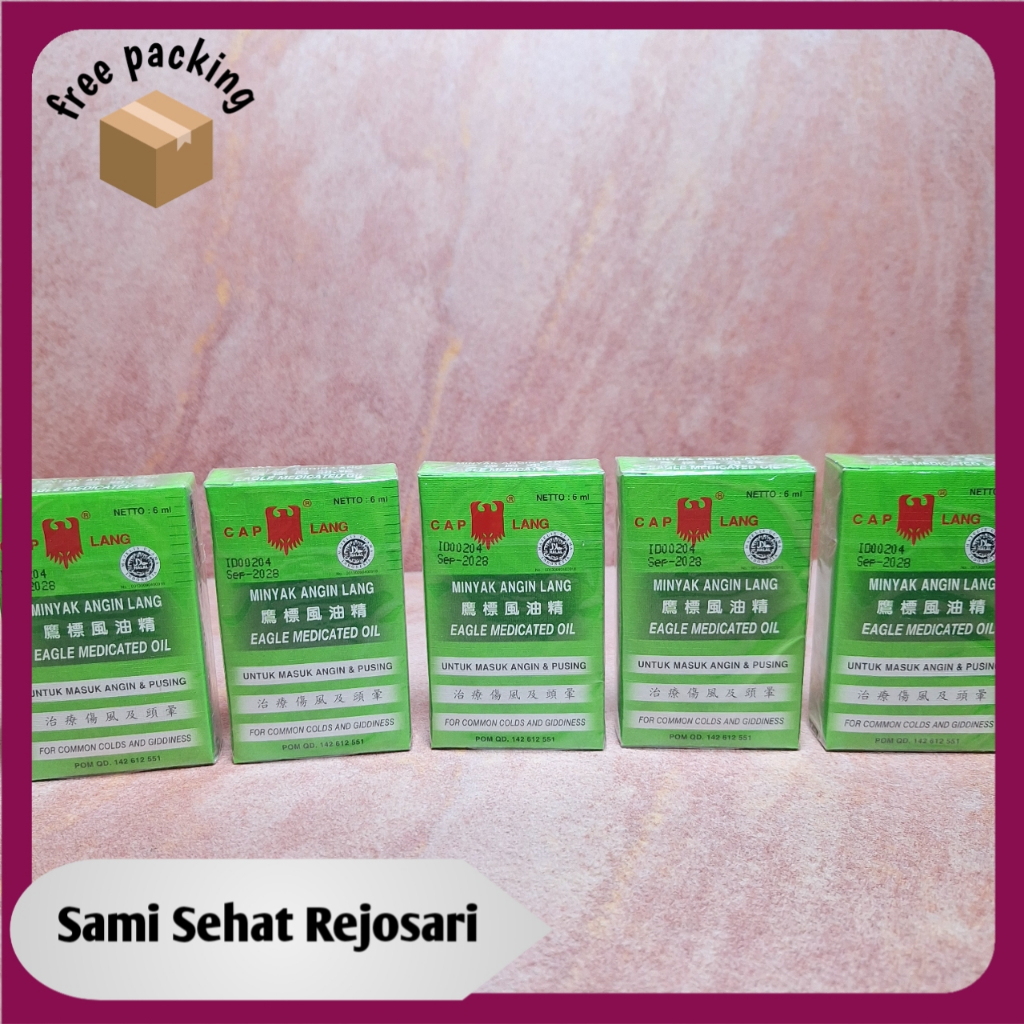 5 PCS CAP LANG MINYAK ANGIN PPO 6 ML
