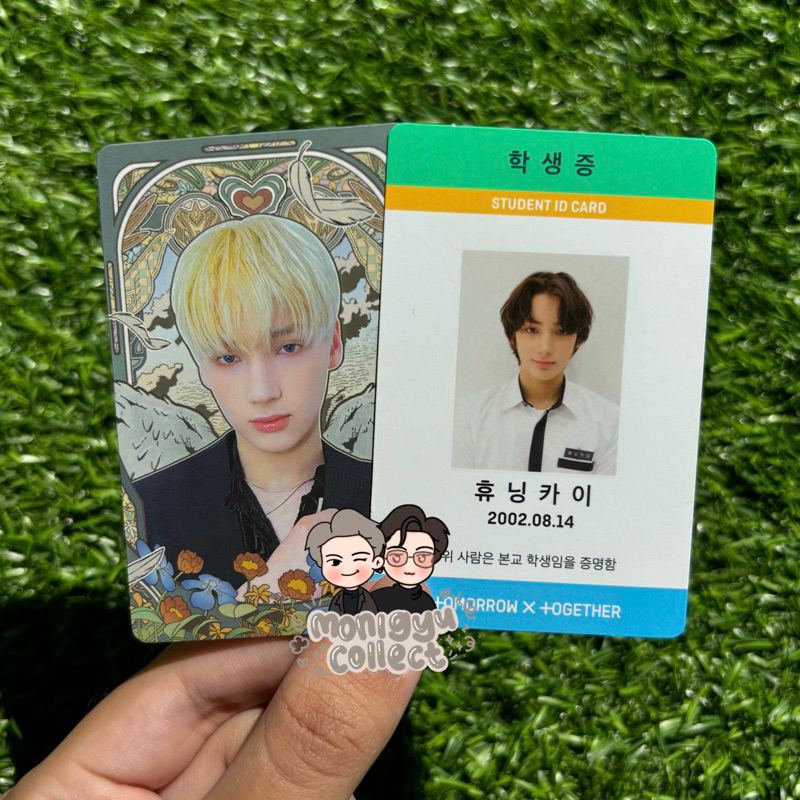 txt tomorrow x together hueningkai student id card tdc magic sanctuary ver white os freeze tccf phot