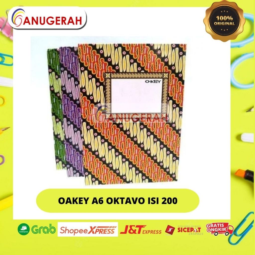 

OAKEY A6 OKTAVO ISI 200 LEMBAR (PCS)