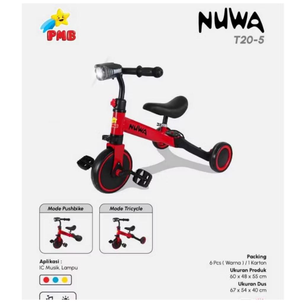 Sepeda Anak Roda Tiga T20-5 Nuwa PMB Kyrakidz