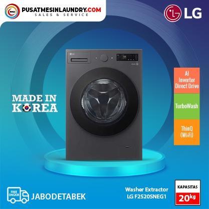 LG Mesin Cuci 20kg Muat Bedcover Jumbo Motor InverterDD F2520SNEG1