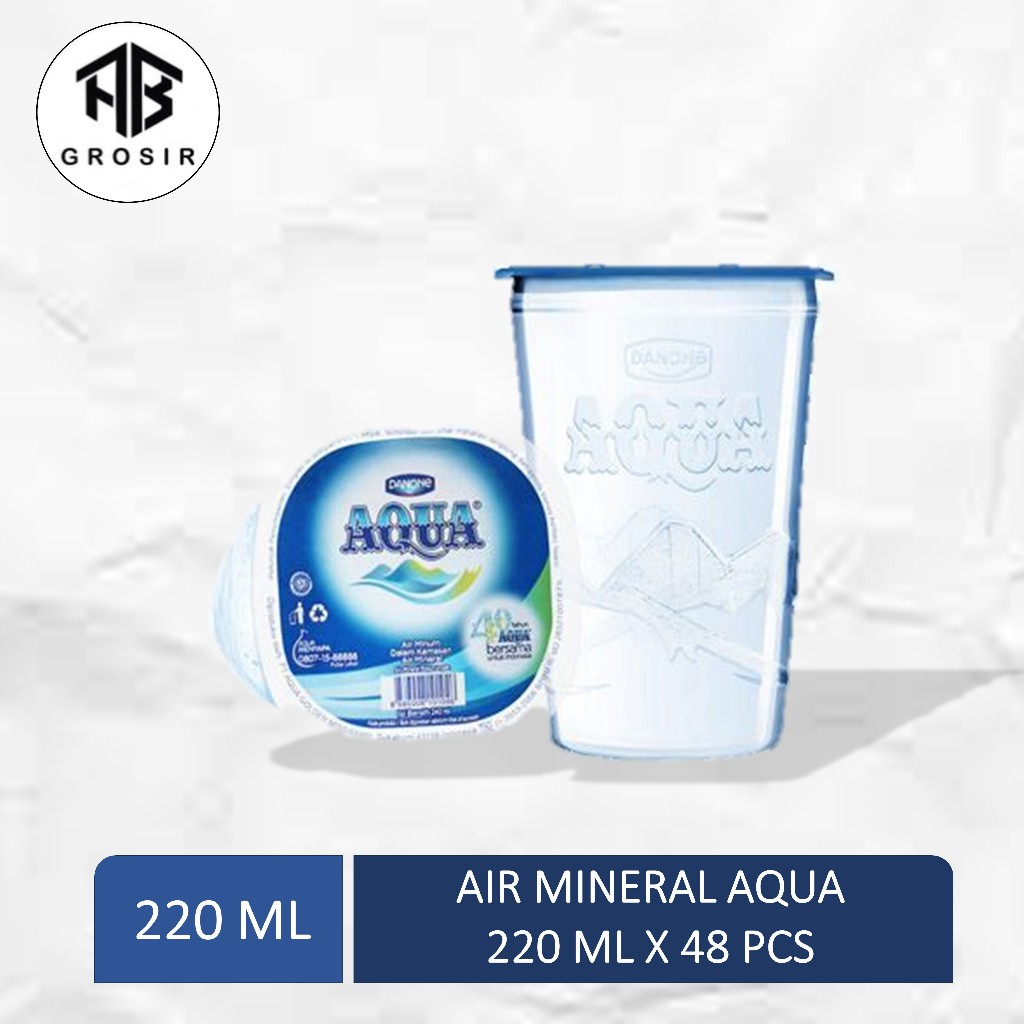 

Aqua Gelas Air Mineral 220 ML x 48 Pcs