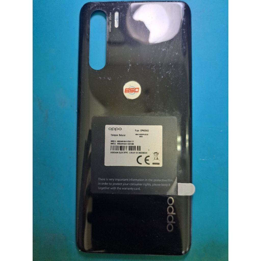 Backdoor Backcover Tutup Belakang Oppo Reno 3 4G Copotan