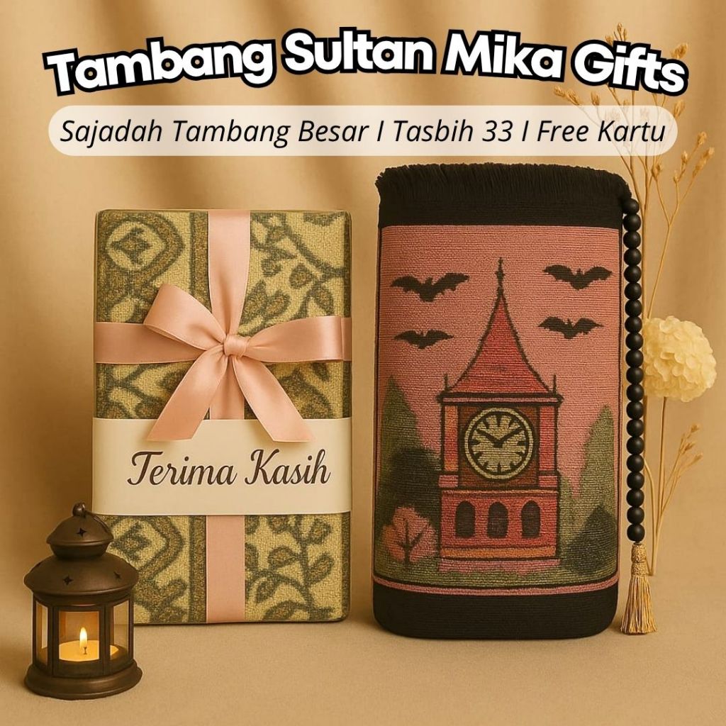 Souvenir Haji Mika - Sajadah Travel Chennile | Hampers Sajadah Dewasa Suvenir Oleh-Oleh Haji Umroh
