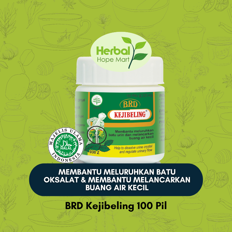 

Kejibeling 100 Pil - Jamu Herbal untuk membantu meluruhkan batu urin dan melancarkan buang air kecil