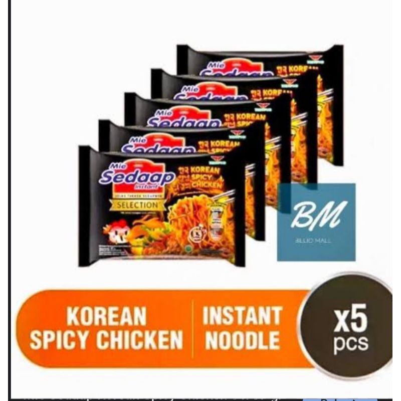

paket Mie sedap isi 5