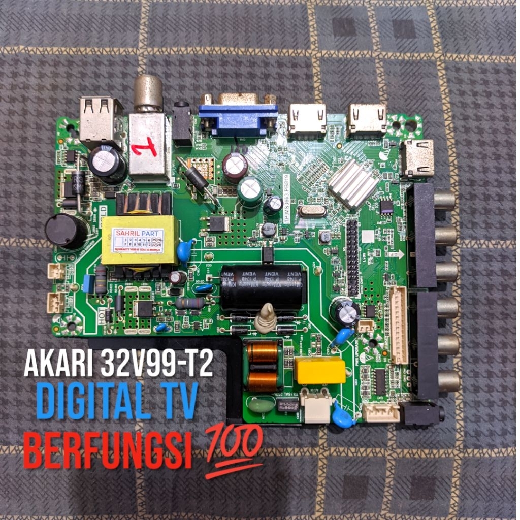 MB AKARI 32V99T2 - MAINBOARD AKARI 32V99T2 - MESIN TV AKARI 32V99T2 - AKARI 32V99T2 DIGITAL