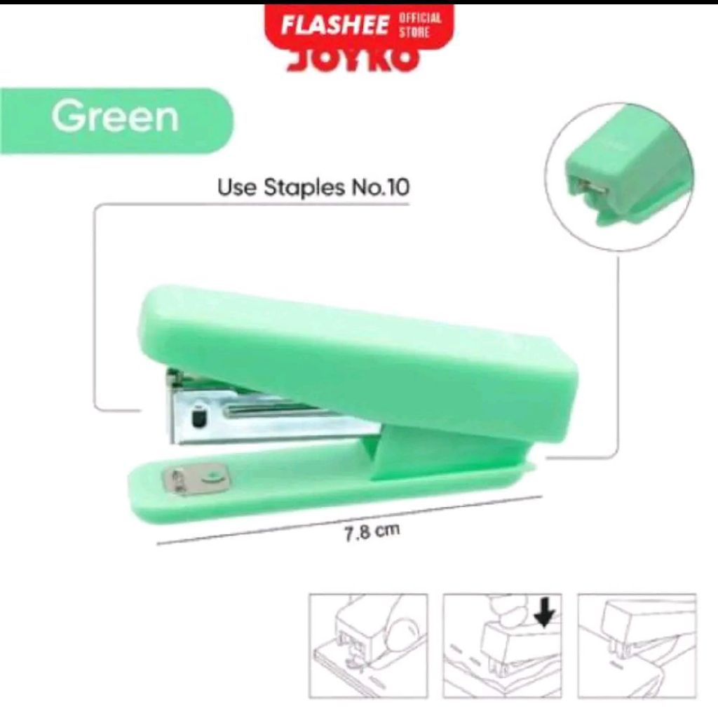 

stapler hekter jepretan joyko st-22-green