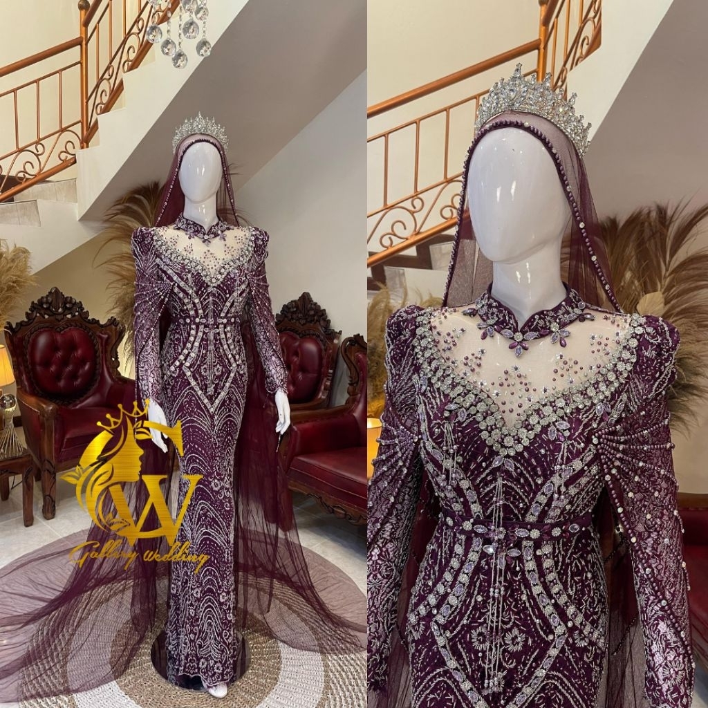 Kebaya pengantin santili premium | Kebaya akad pengantin | Kebaya akad nikah | Kebaya pengantin akad