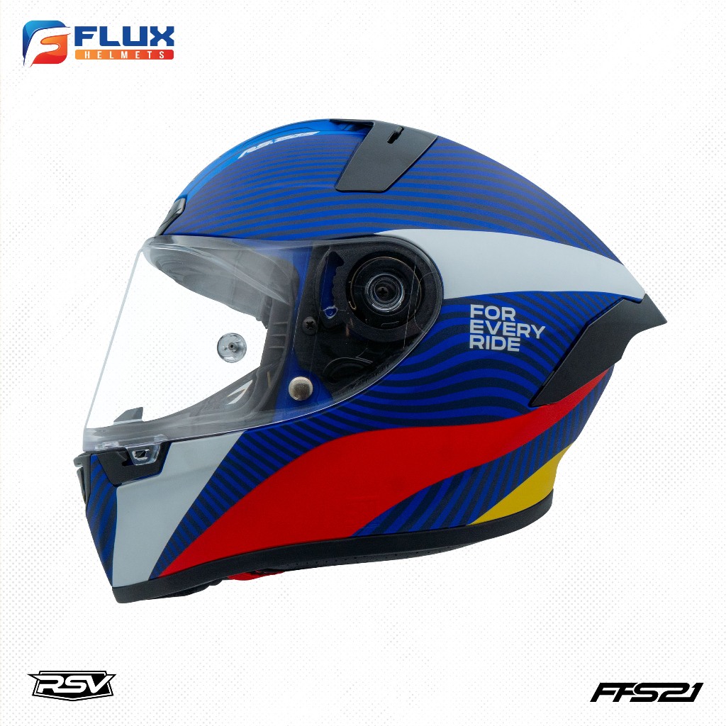 FFS21 Motif RS 205 DOFF ( HELM FULLFACE RSV HELMET - SNI DOT ECE - RACING MODERN )
