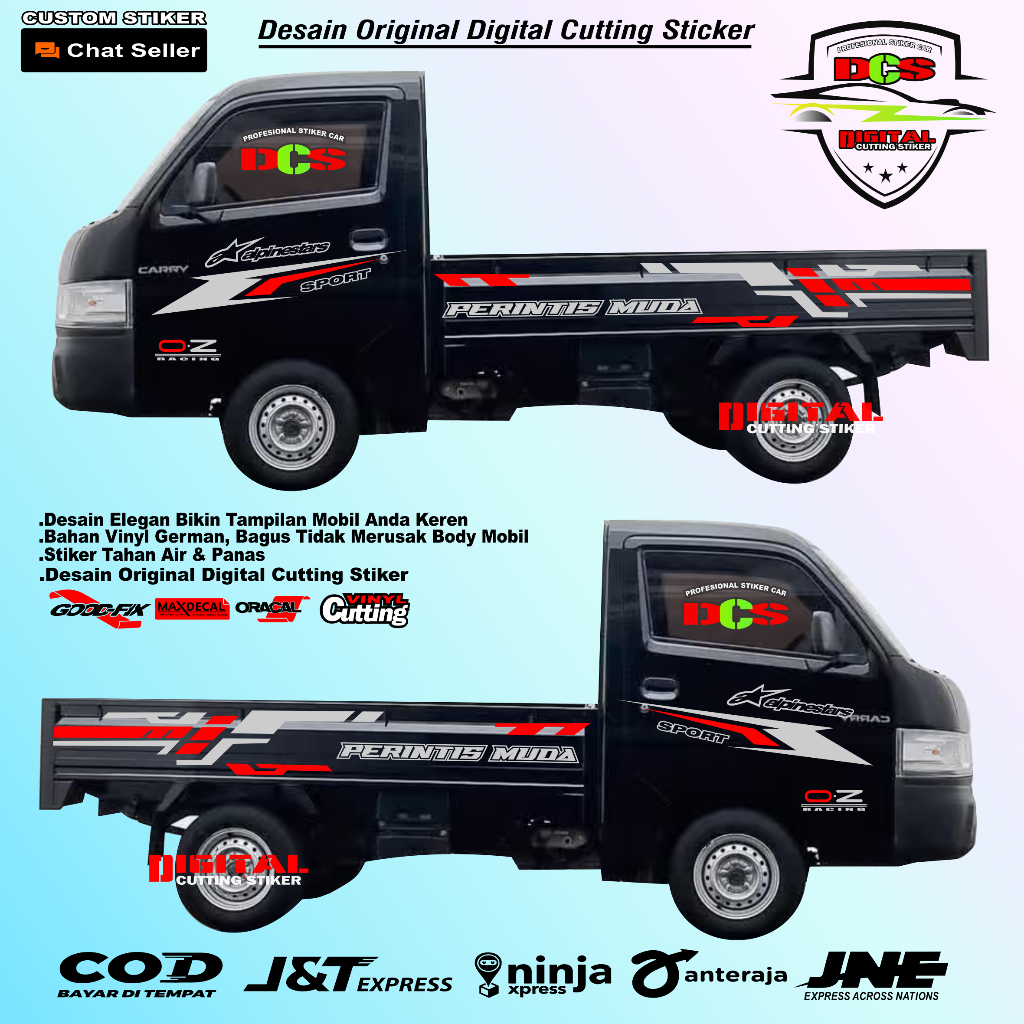 Stiker mobil pick up new carry sticker bodi mobil new carry stiker new carry stiker mobil pick up