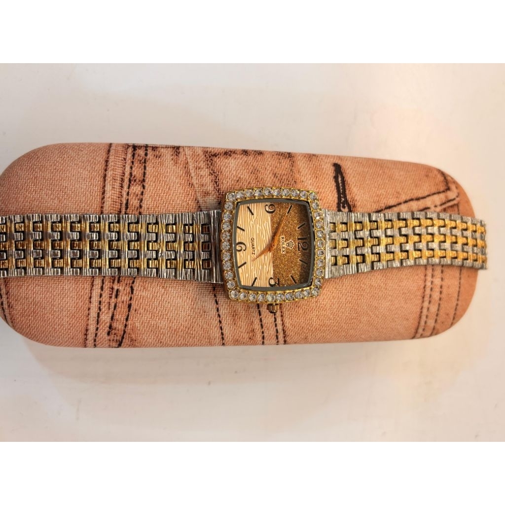 JAM TANGAN EMAS IMPORT RANTAI WANITA ELEGAN