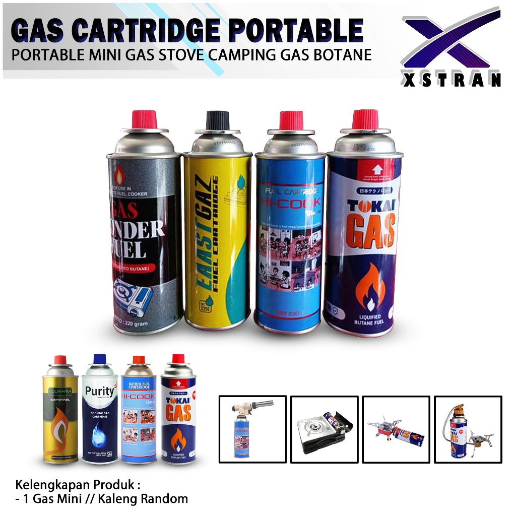 Gas portable mini gas repil camping gas tabung kaleng cartridge gas kompor portable camping