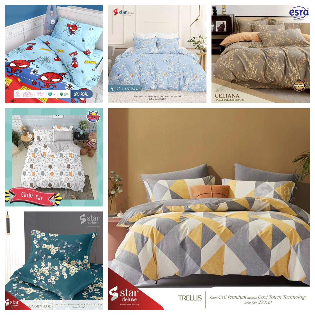 SPREI KATUN LOKAL | UK 90X20 | UK 100X200 | UK 120X200 | UK 160X200 | UK 180X200 | UK 200X200