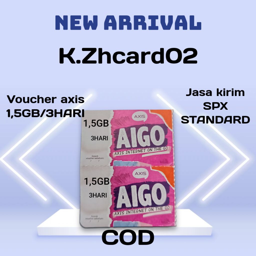 Voucher axis Kuota 1,5GB 3HARI 3GB 3HARI