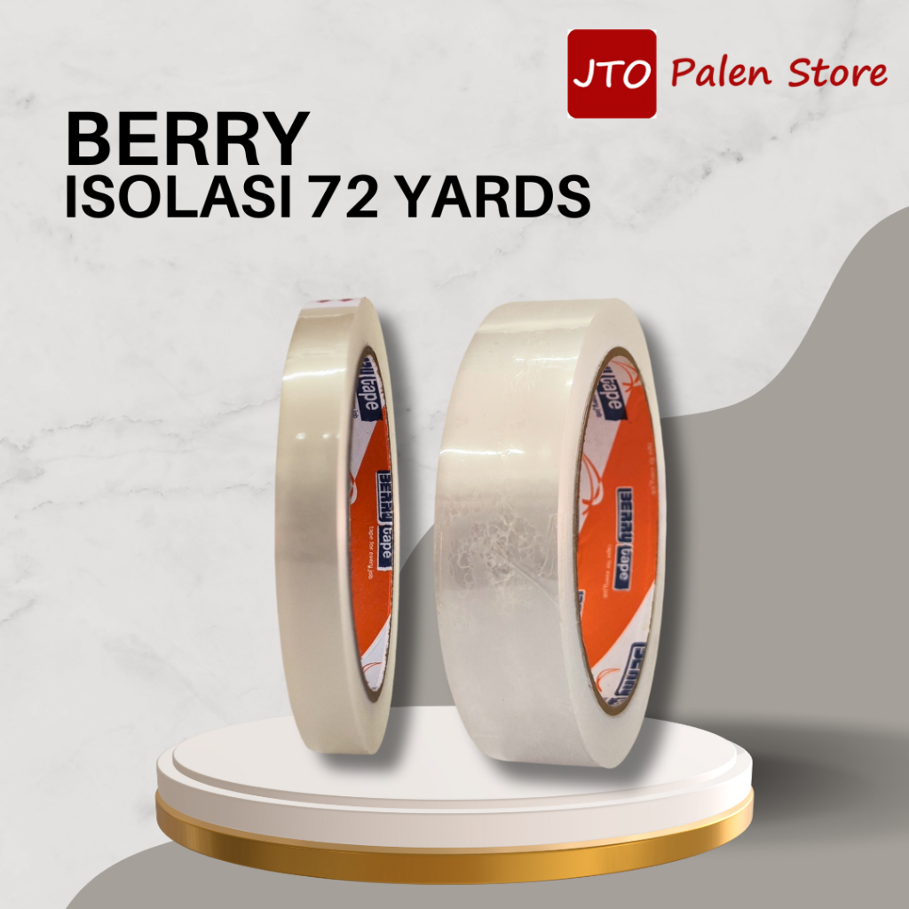 

BERRY Isolasi Bening 72 Yards 12mm 24mm