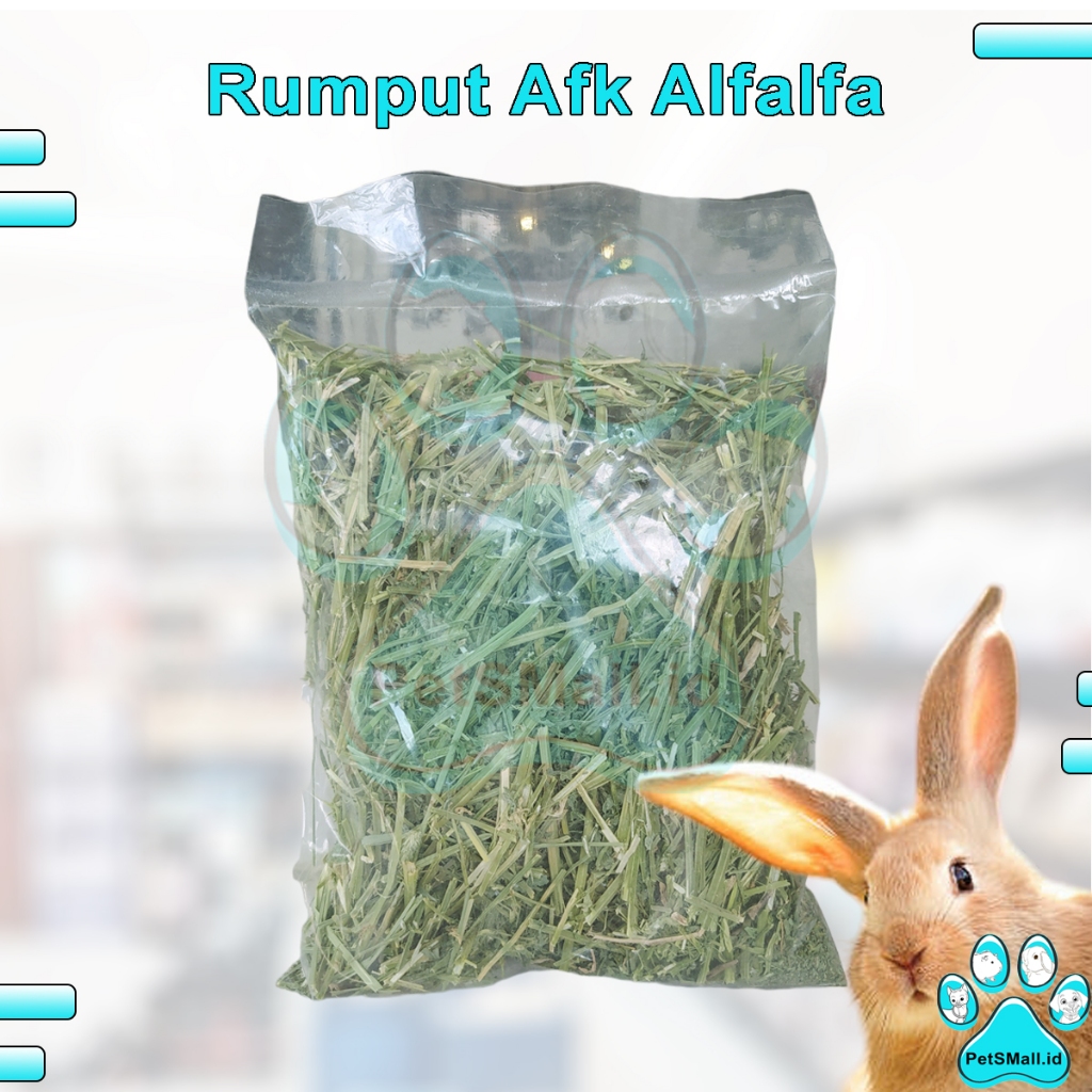 Makanan Kelinci ALFALFA HAY 100gr Afk "Alfalfa King" Afk Alfalfa 100gr