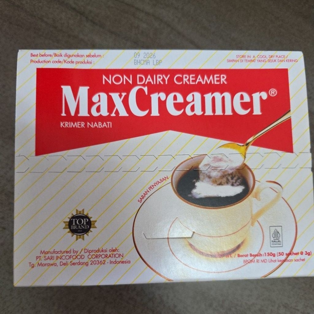 

non dairy creamer max creamer scher 50×3gr