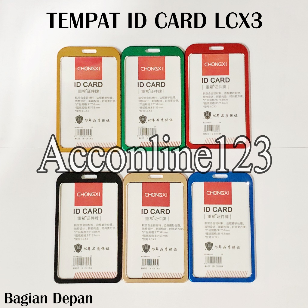 

Tempat ID Card Holder Name Tag Aluminum LCX3 / Casing ID Card Holder / Name Tag ID Card